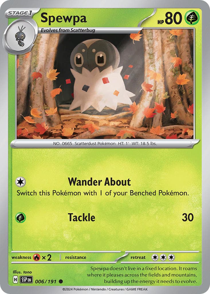 Spewpa (SSP #006) Pokemon Card