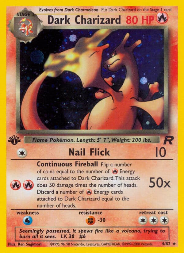 Dark Charizard Pokemon Card