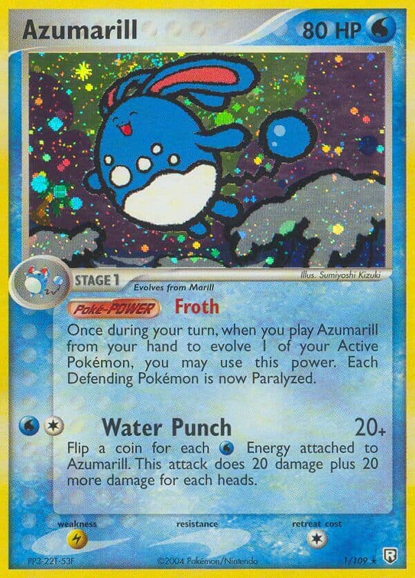 Azumarill (TR #001) Pokemon Card