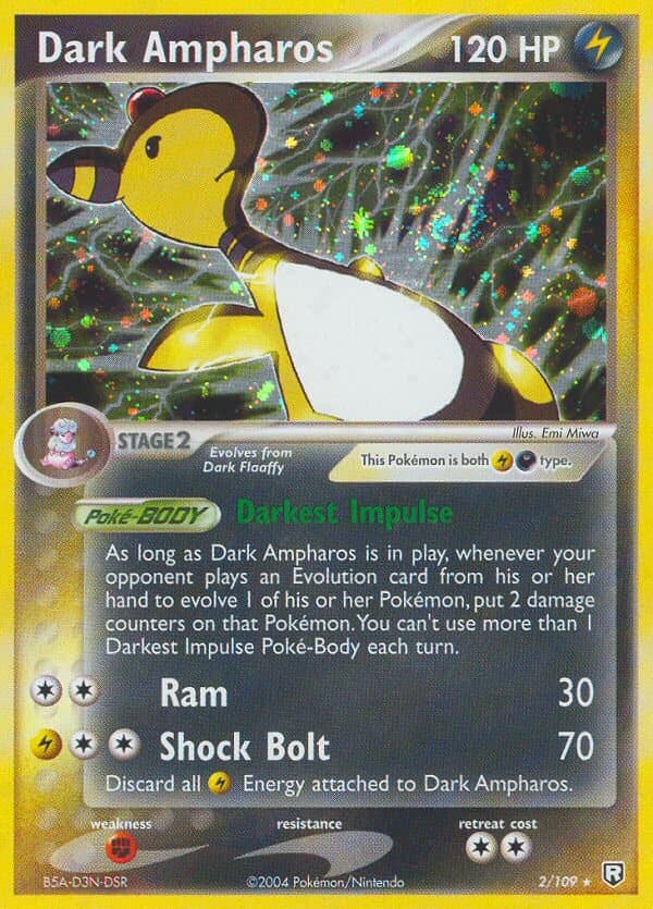 Dark Ampharos (TR #002) Pokemon Card