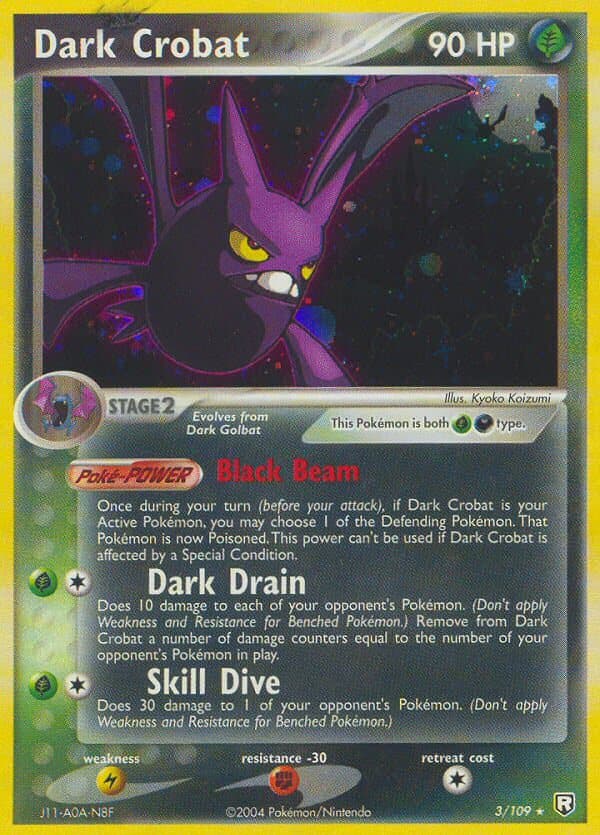Dark Crobat (TR #003) Pokemon Card