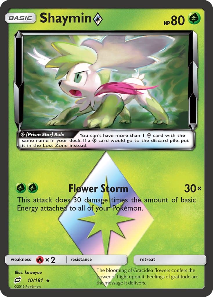 Shaymin ◇ (TEU #10) Pokemon Card