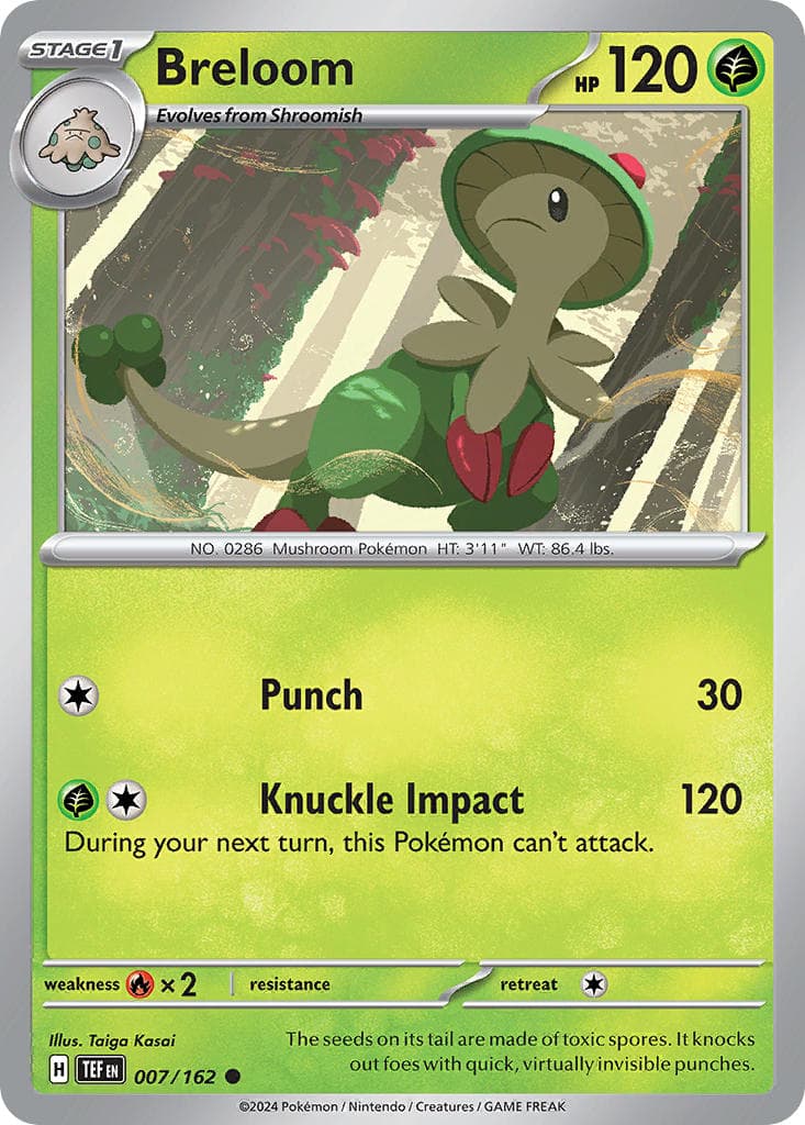Breloom (TEF #007) Pokemon Card