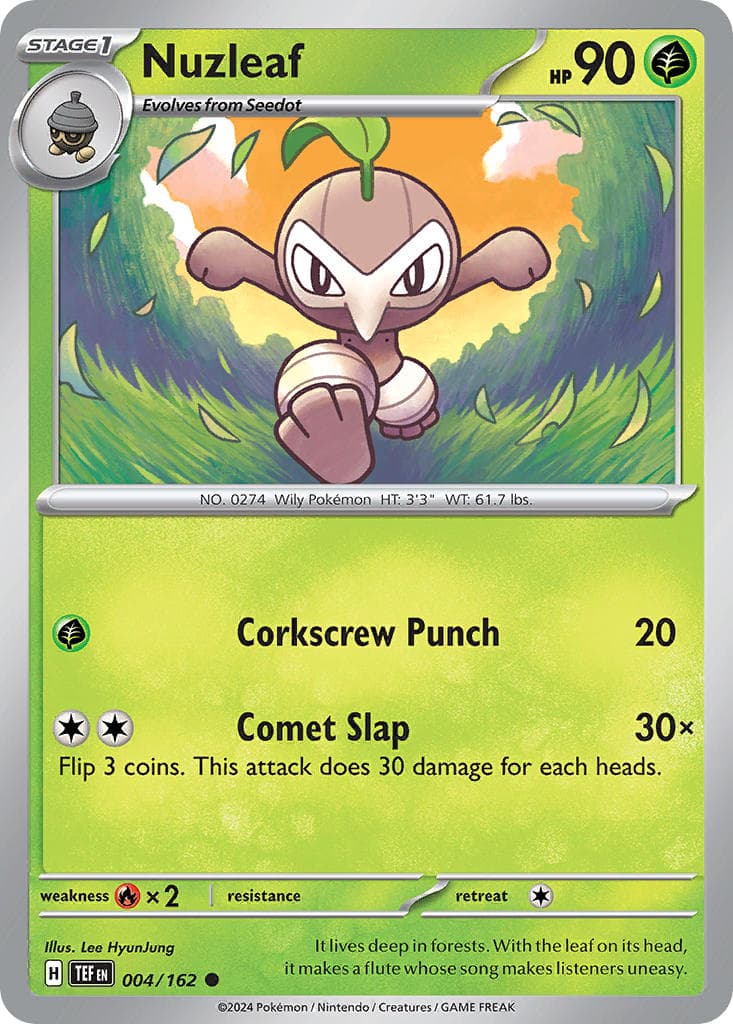 Nuzleaf (TEF #004) Pokemon Card
