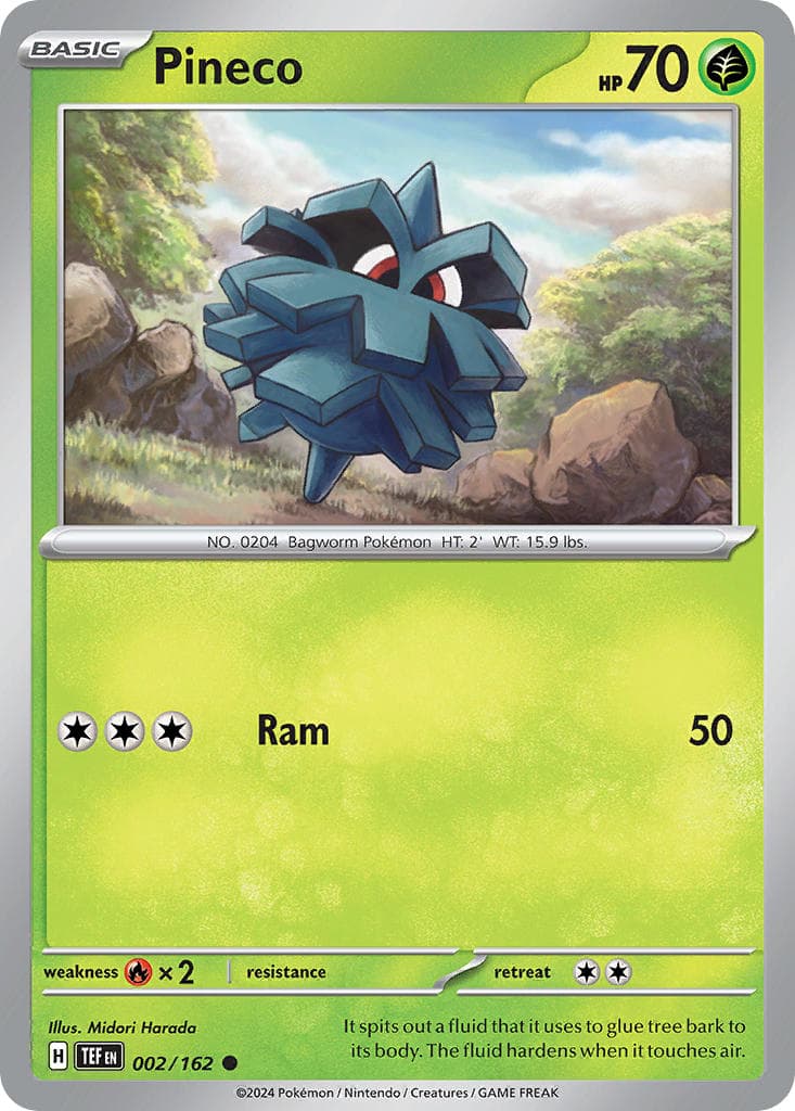 Pineco (TEF #002) Pokemon Card