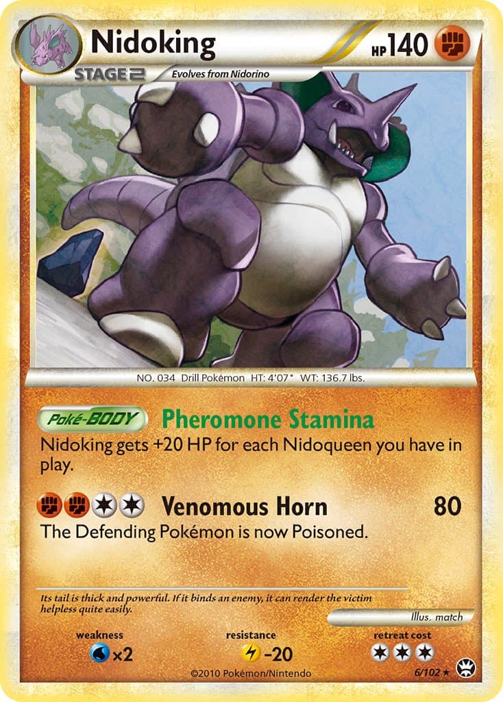Nidoking (TM #006) Pokemon Card