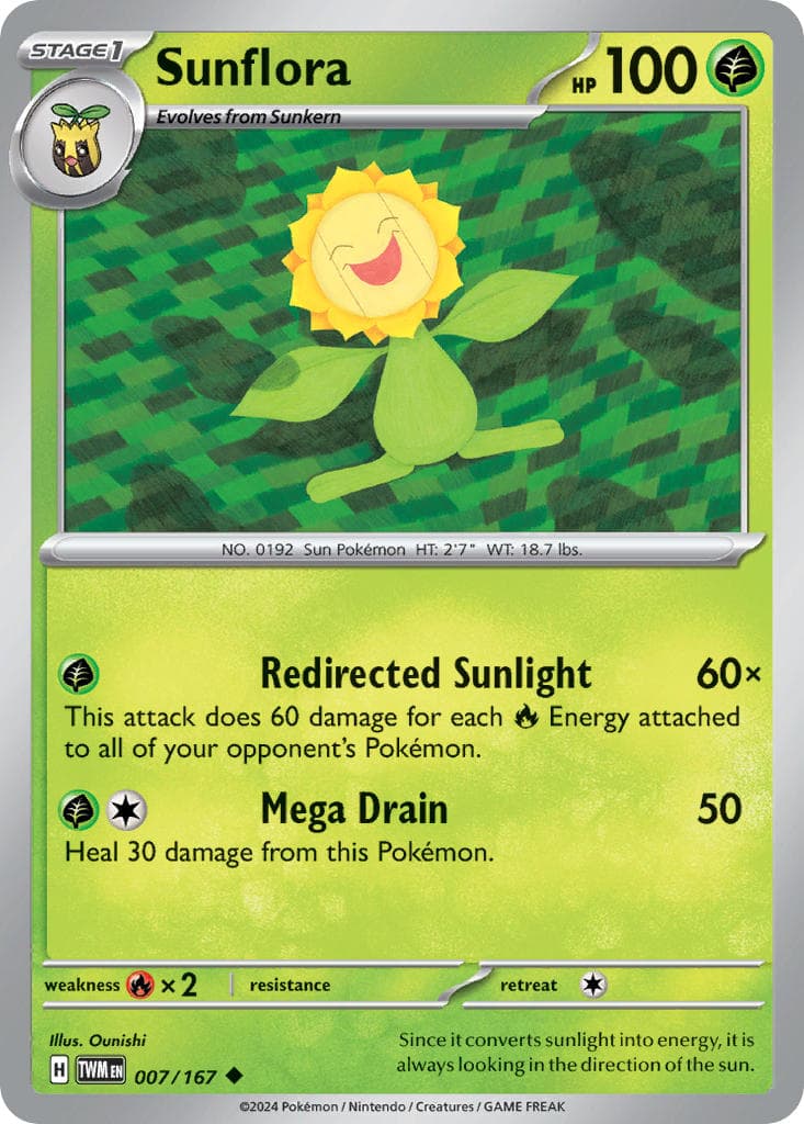 Sunflora (TWM #007) Pokemon Card
