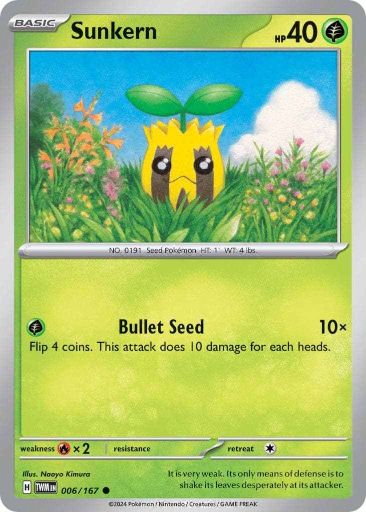 Sunkern (TWM #006) Pokemon Card