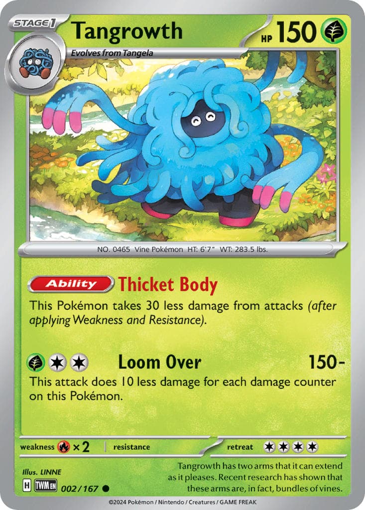 Tangrowth (TWM #002) Pokemon Card