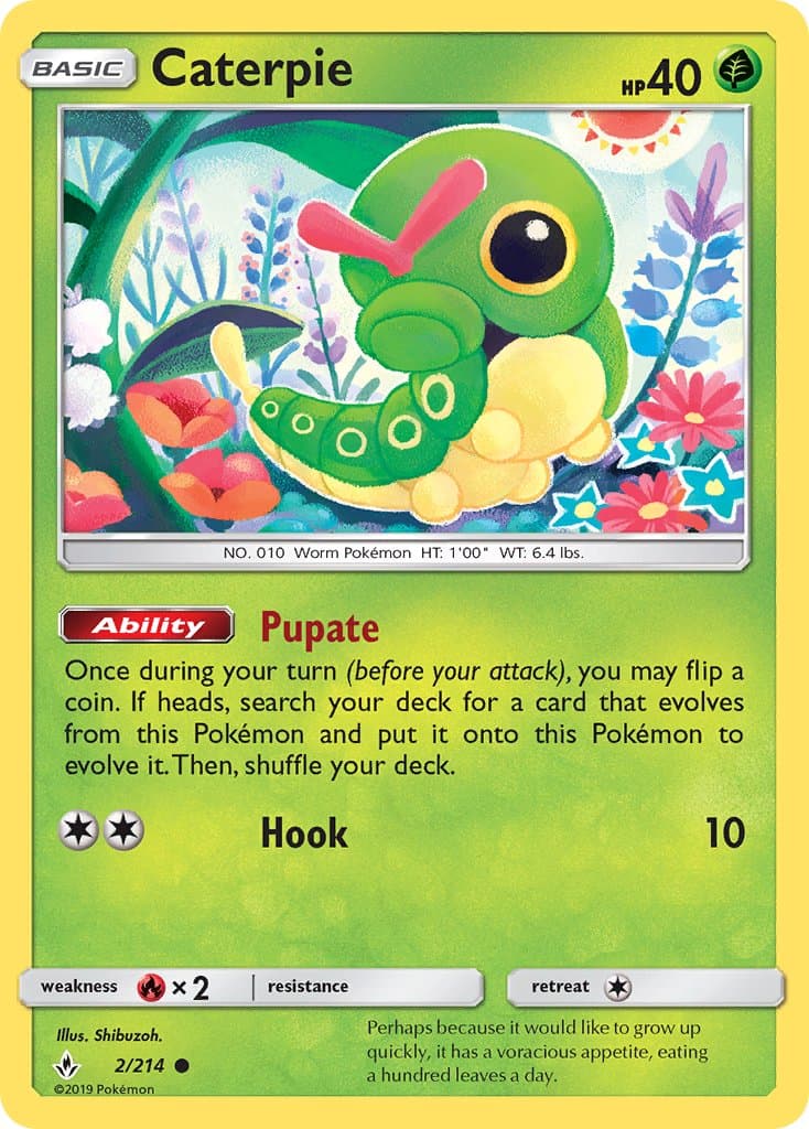 Caterpie (UNB #002) Pokemon Card