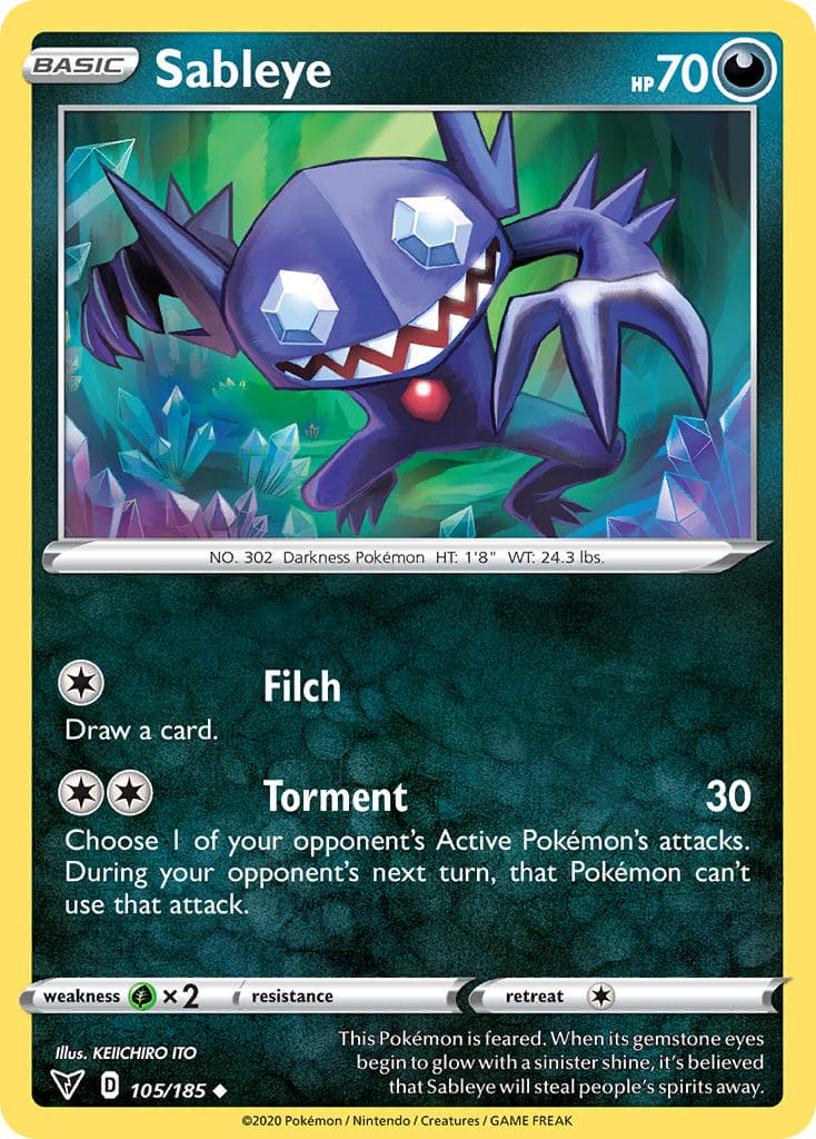 Sableye (VIV #105) Pokemon Card