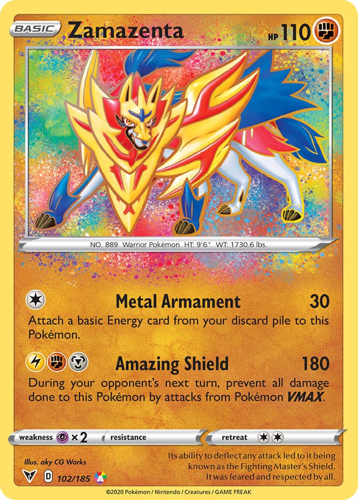 Zamazenta (VIV #102) Pokemon Card